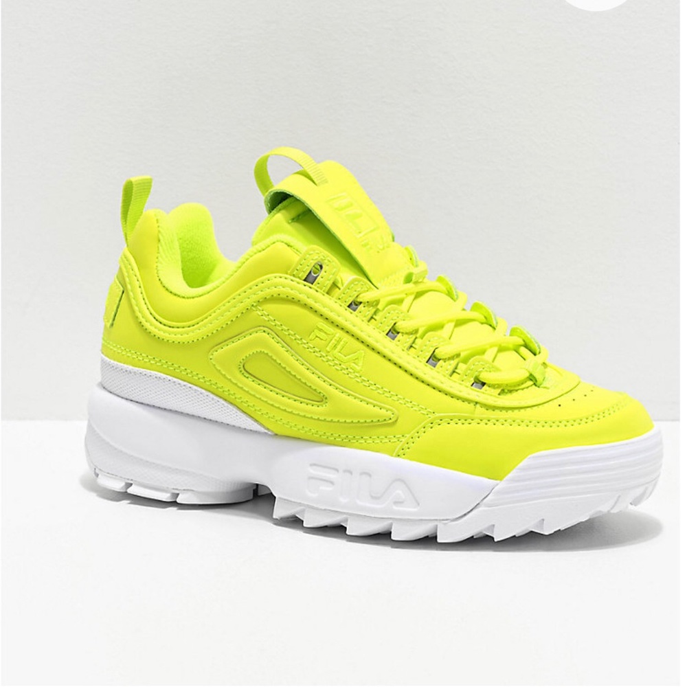 FILA Disruptor II Shift Yellow Shoes